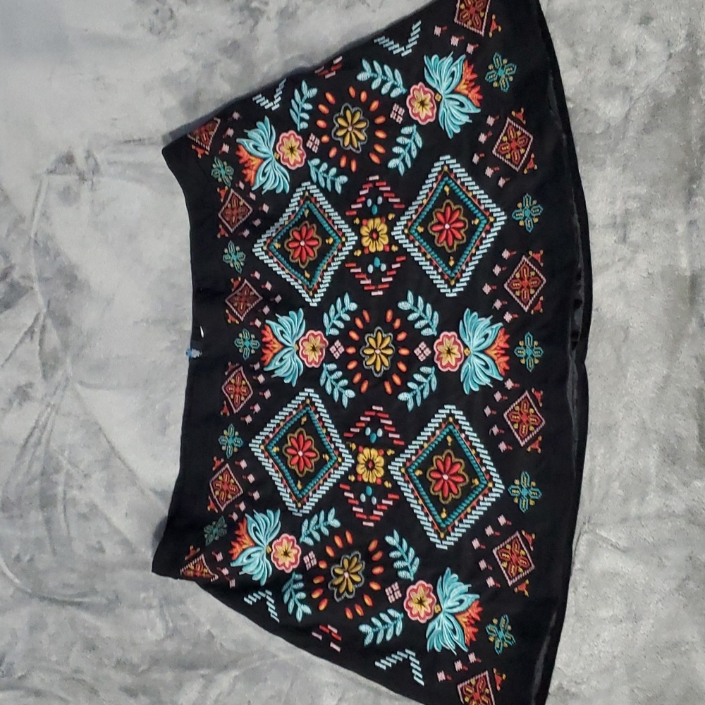Savanna Jane Embroidery Mini Skirt Size 2X